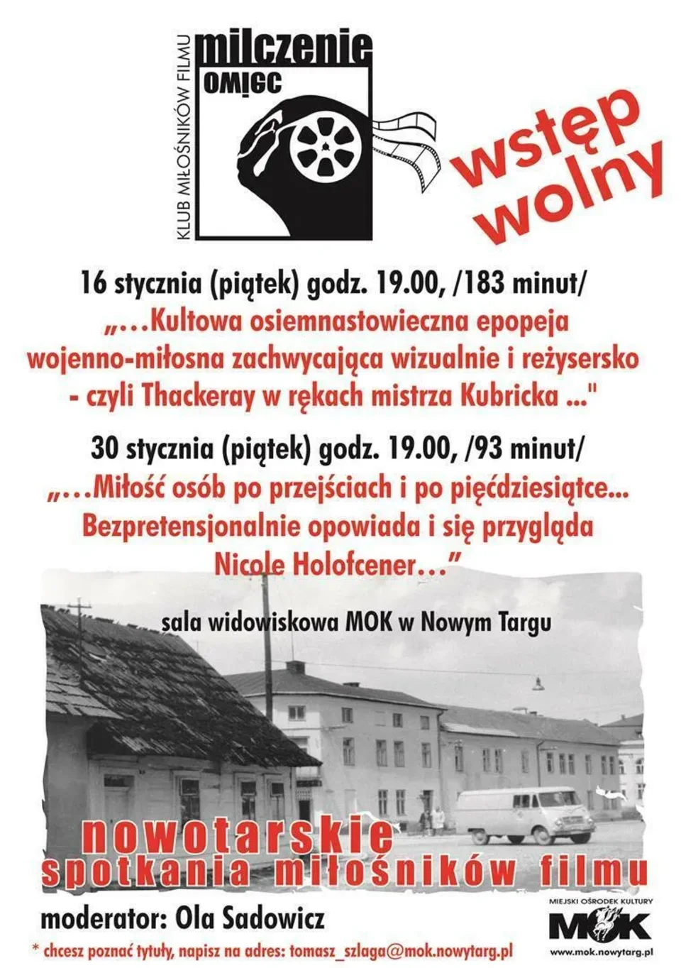 Nowotarskie Spotkania Miłośników Filmów w styczniu 2015r.