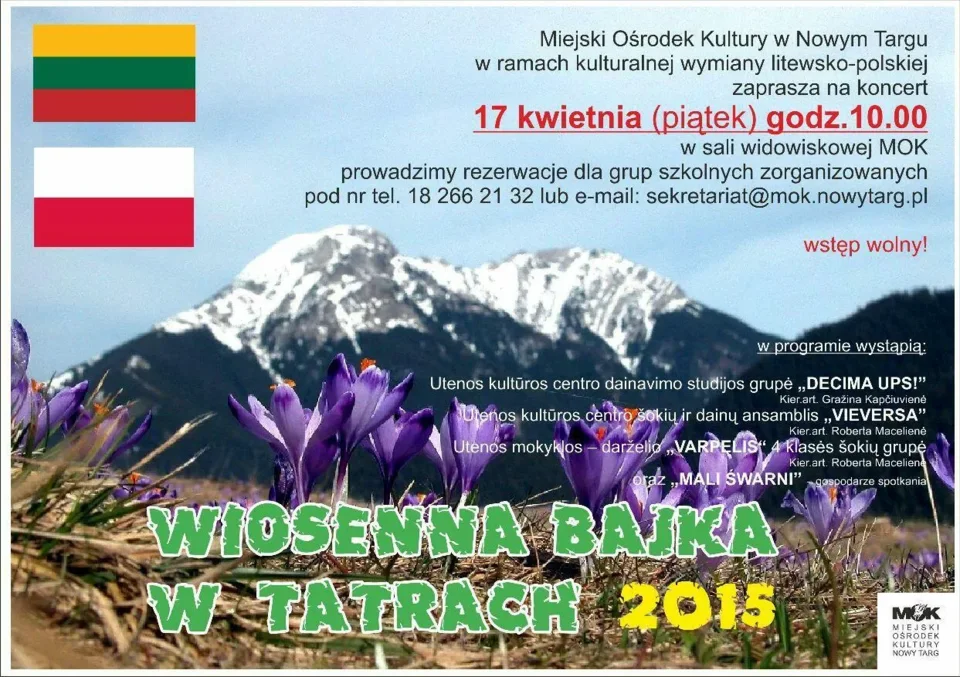 Koncert "Wiosenna bajka w Tatrach"