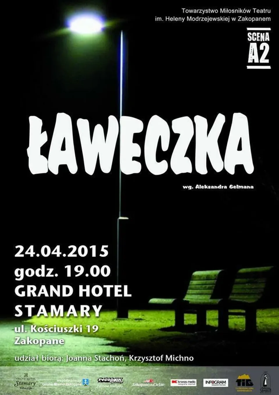 Spektakl Sceny A2 pt. “ŁAWECZKA” wg Aleksandra Gelmana