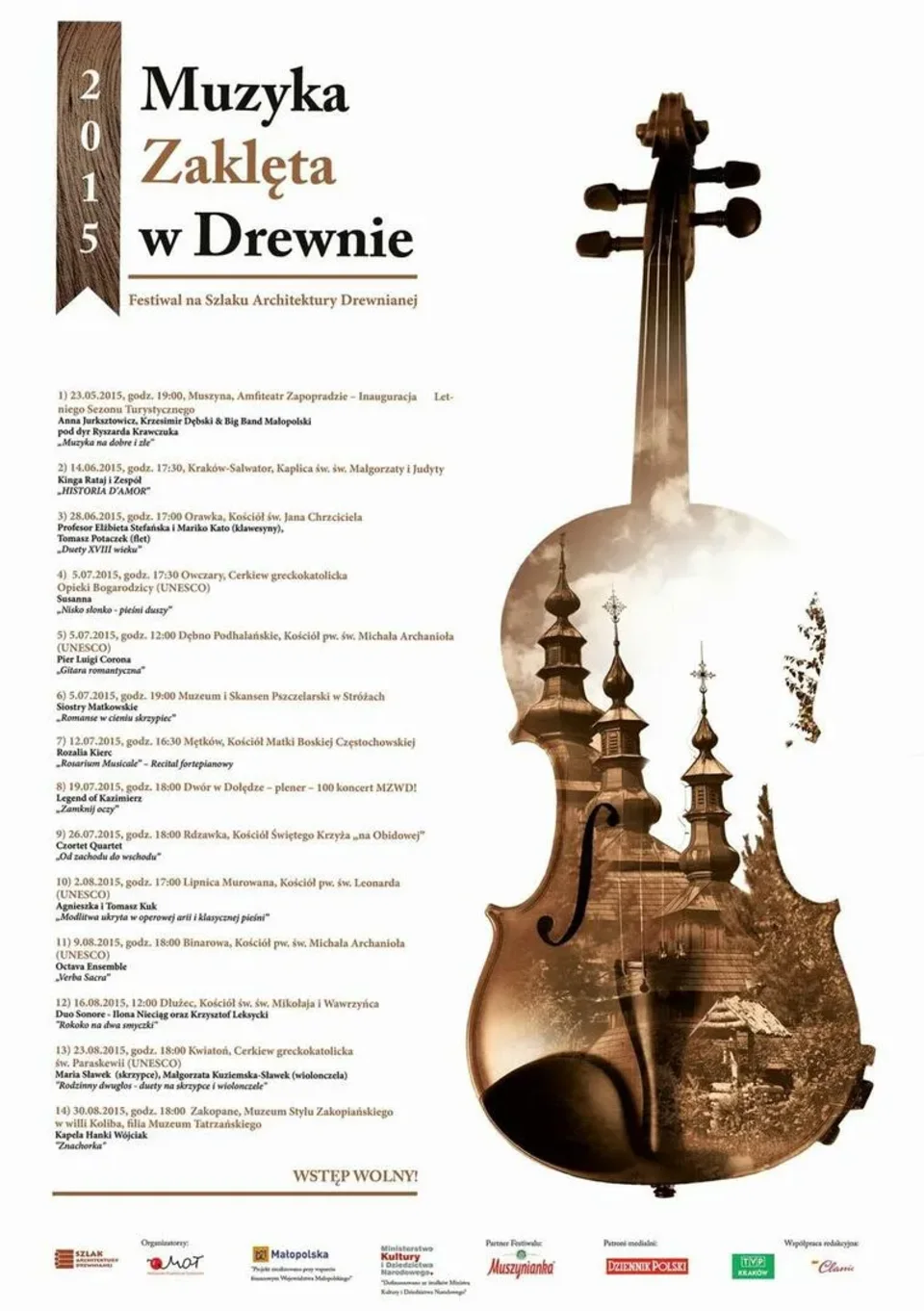 9. EDYCJA FESTIWALU MUZYKA ZAKLĘTA W DREWNIE