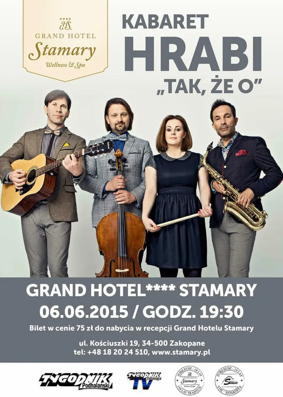 KABARET HRABI w Grand Hotelu Stamary