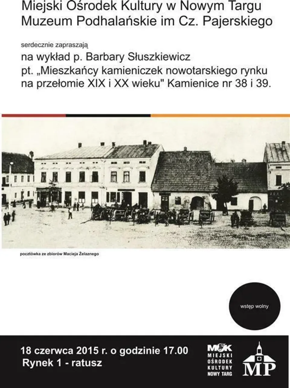 Mieszkańcy kamieniczek nowotarskiego rynku na przełomie XIX i XX wieku