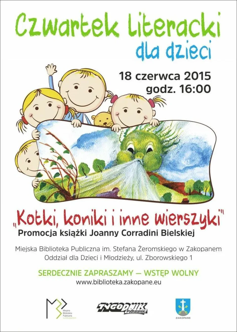 „Kotki, koniki i inne wierszyki” w ramach Czwartku Literackiego dla Dzieci