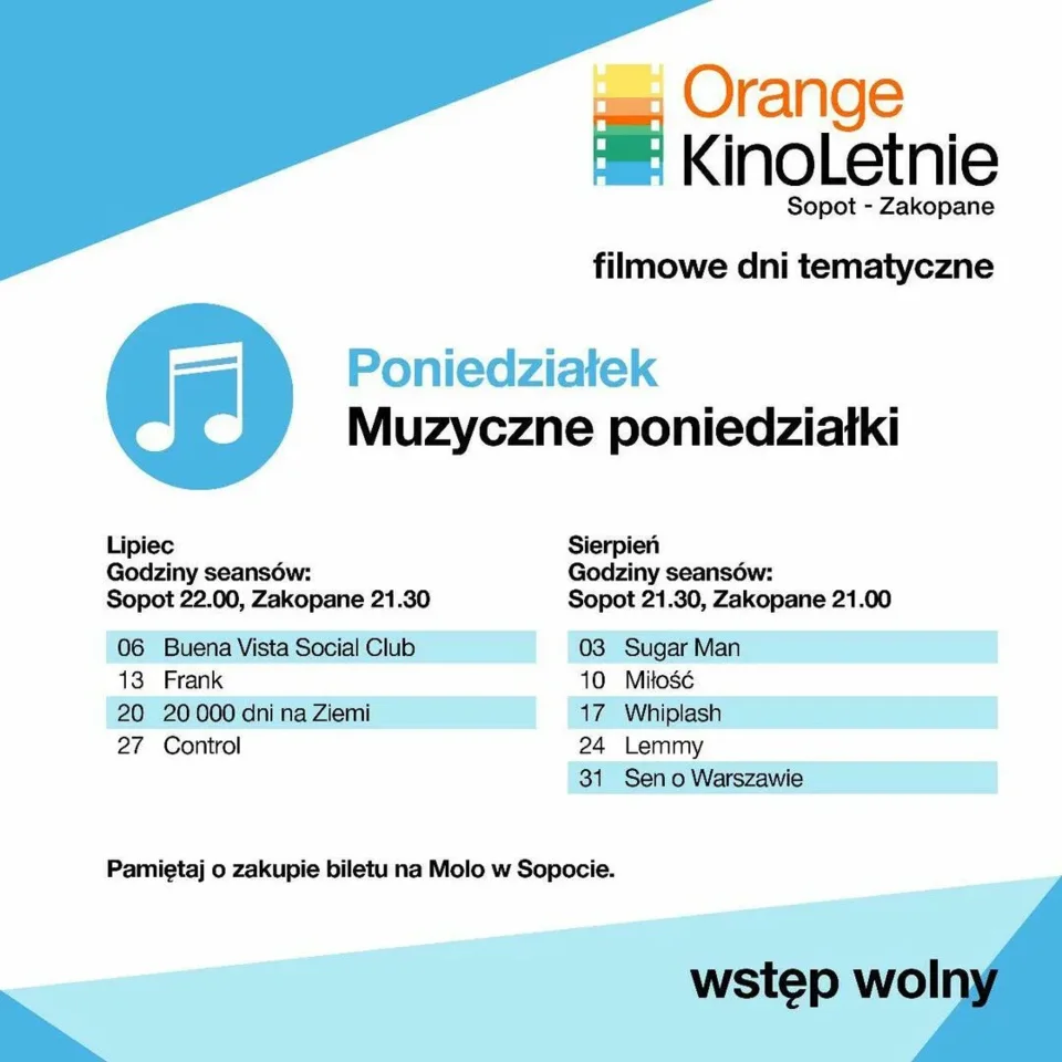 Odsłaniamy repertuar festiwalu Orange Kino Letnie Sopot-Zakopane 2015
