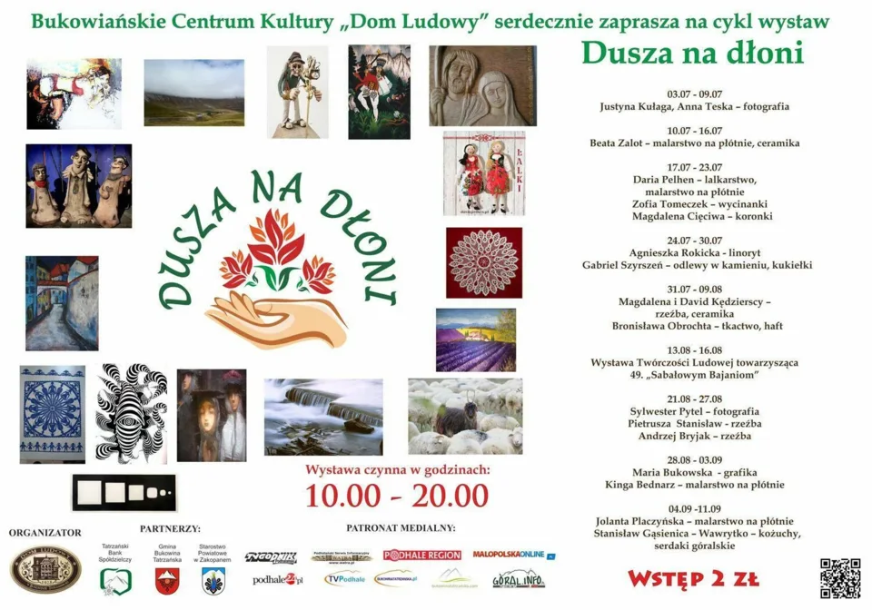Cykl wystaw w Domu Ludowym - Dusza na Dłoni