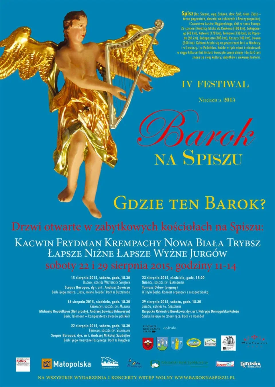 BAROK NA SPISZU NIEDZICA 2015
