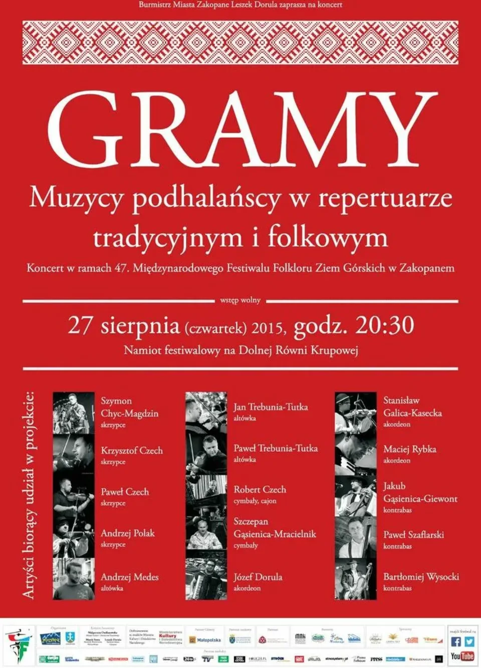 GRAMY. Muzycy podhalańscy w repertuarze tradycyjnym i folkowym