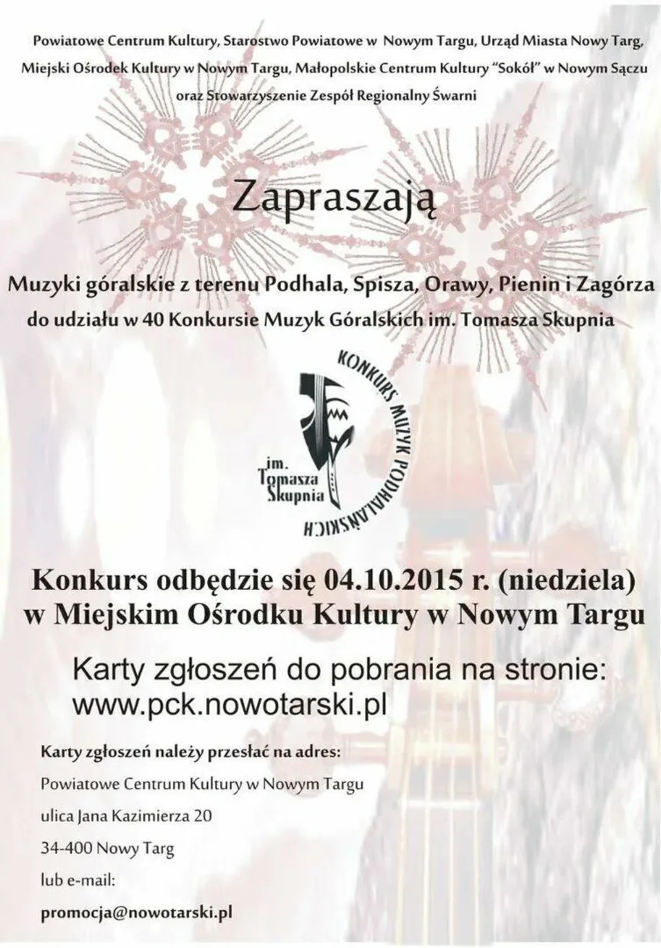Konkurs Muzyk Podhalańskich im. Tomasza Skupnia