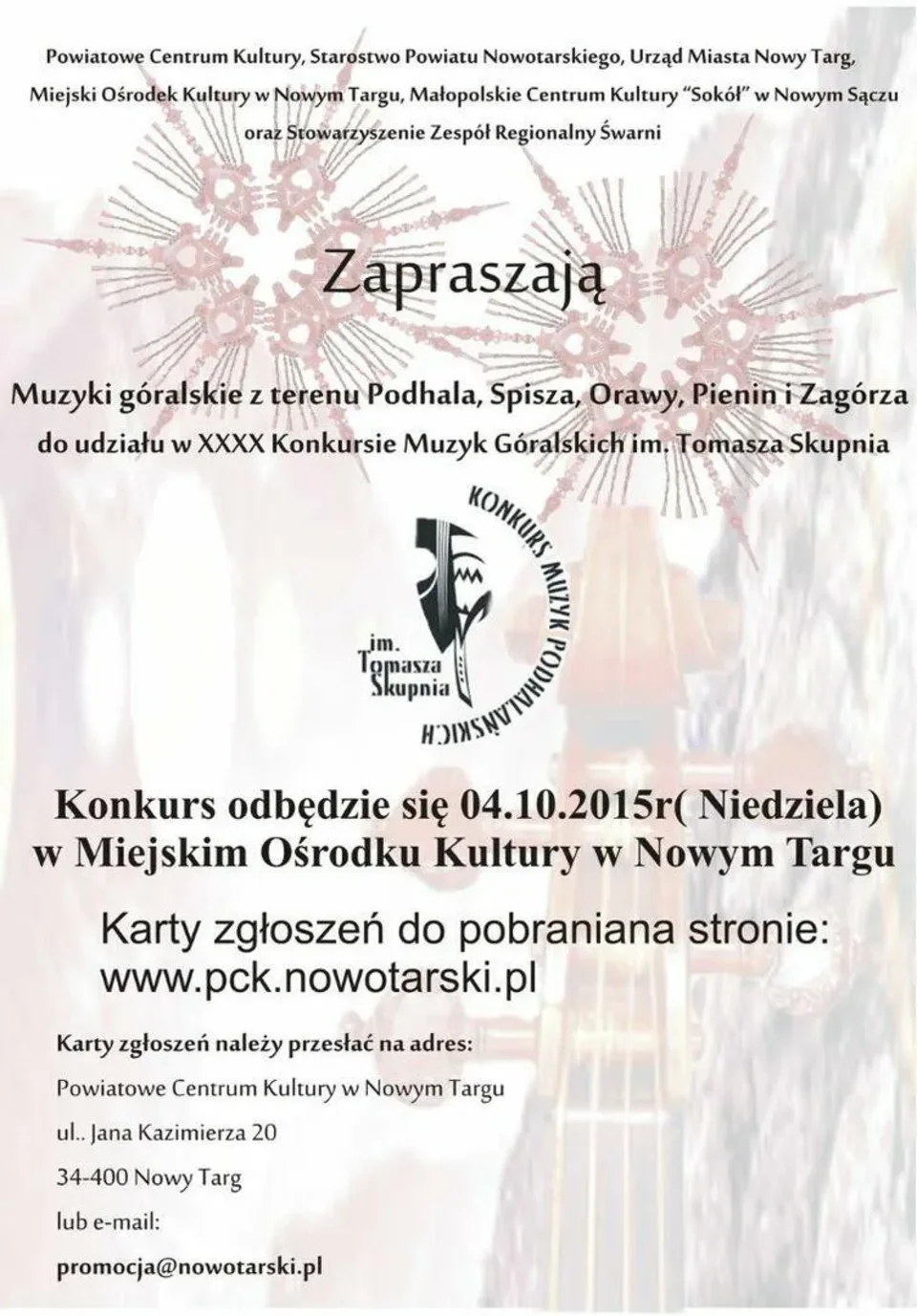 Konkurs Muzyk Podhalańskich im. Tomasza Skupnia