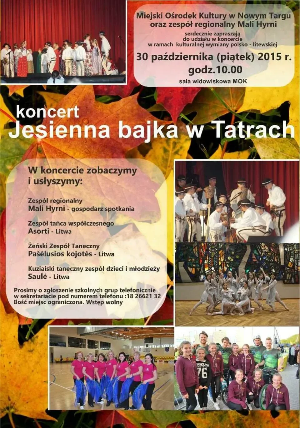 Koncert „Jesienna bajka w Tatrach“