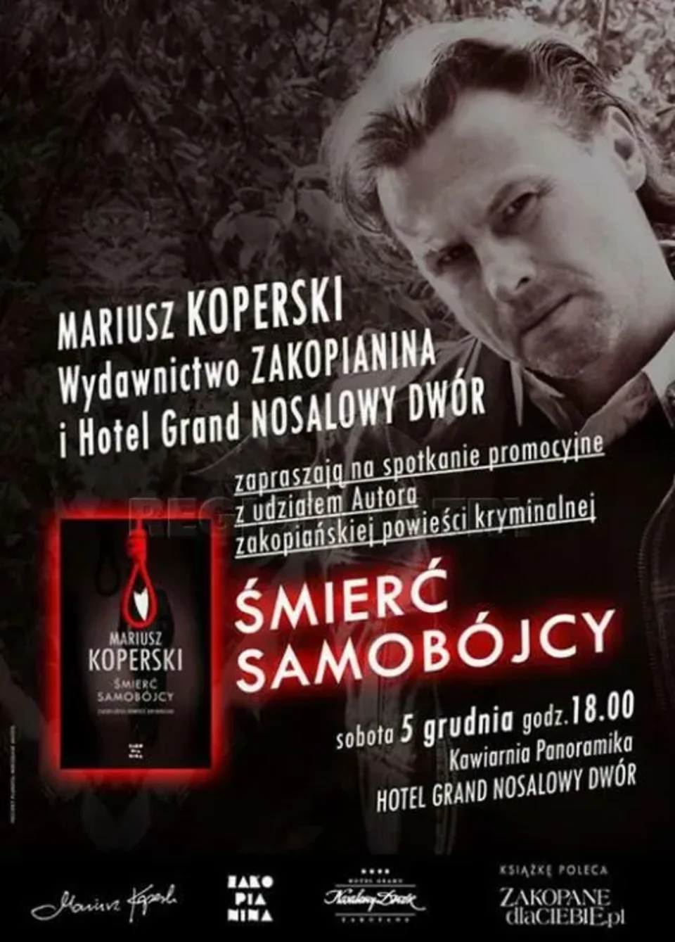 Promocja powieści kryminalnej “ŚMIERĆ SAMOBÓJCY”