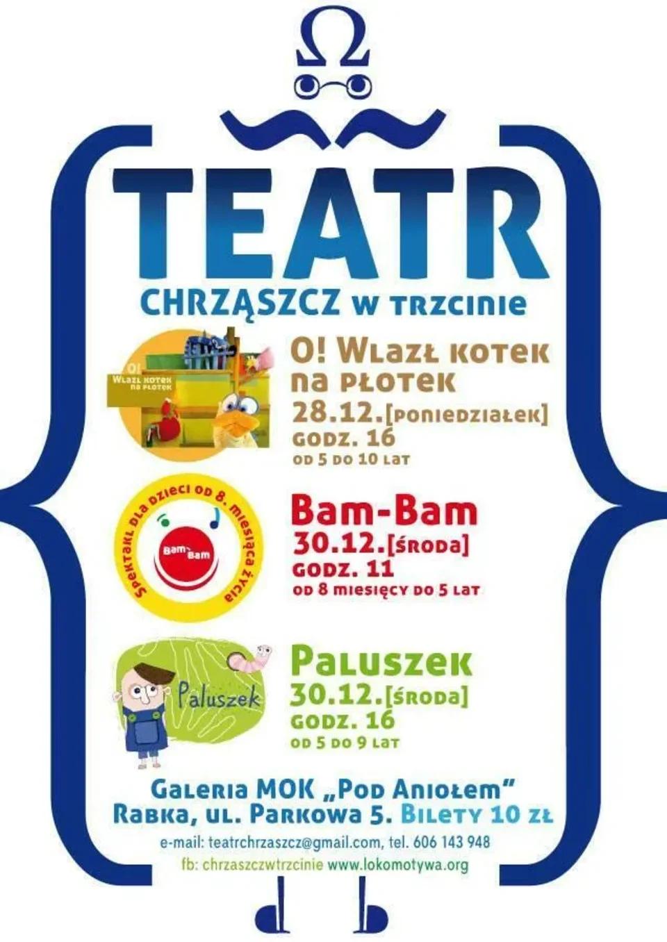 Spektakle Teatru Chrząszcz w Trzcinie w Rabce