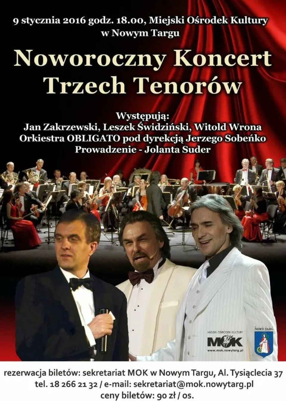 Koncert noworoczny trzech Tenorów