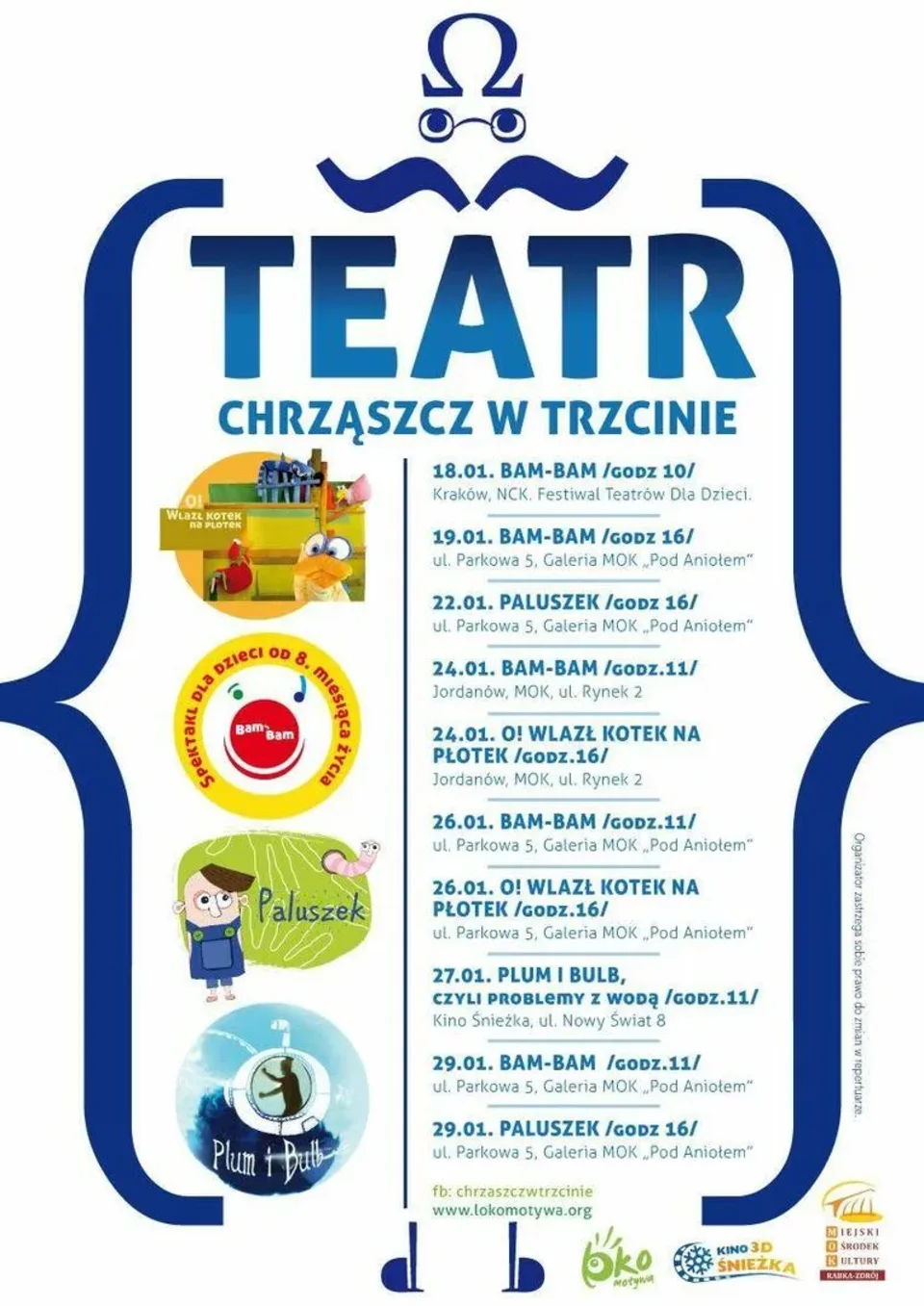 Zapraszamy na spektakle Teatru Chrząszcz w Trzcinie