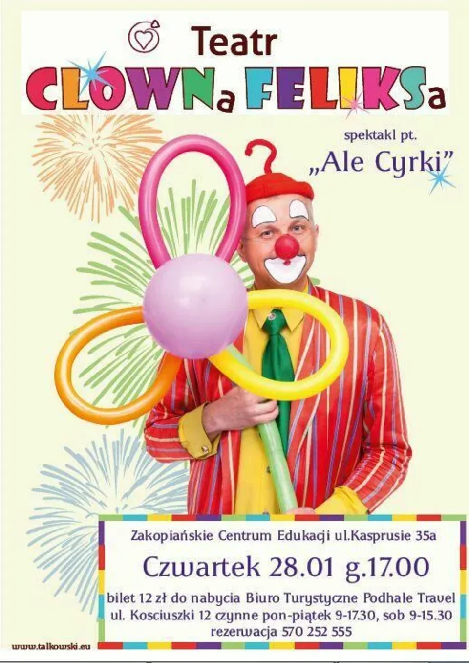 Spektakl teatru CLOWNa FELIKSa "Ale Cyrki"