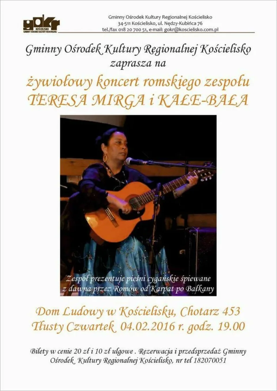 Koncert "Kałe-Bała" w Kościelisku