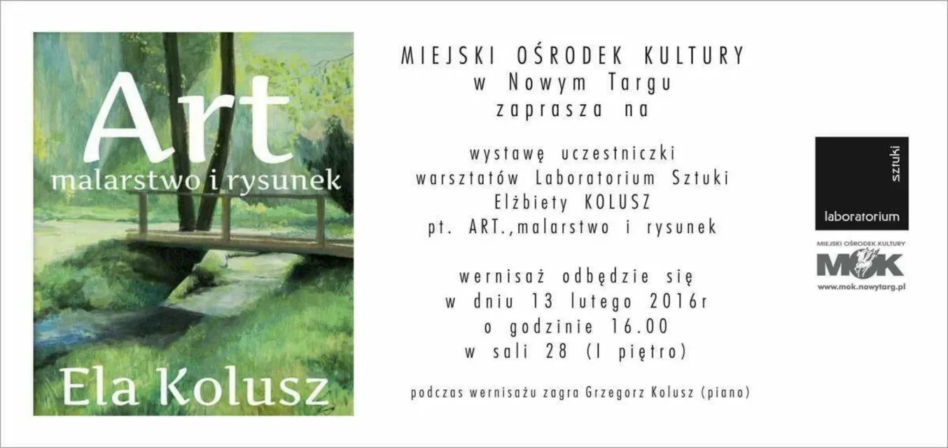 Wystawa malarstwa i rysunku Elżbiety Kolusz