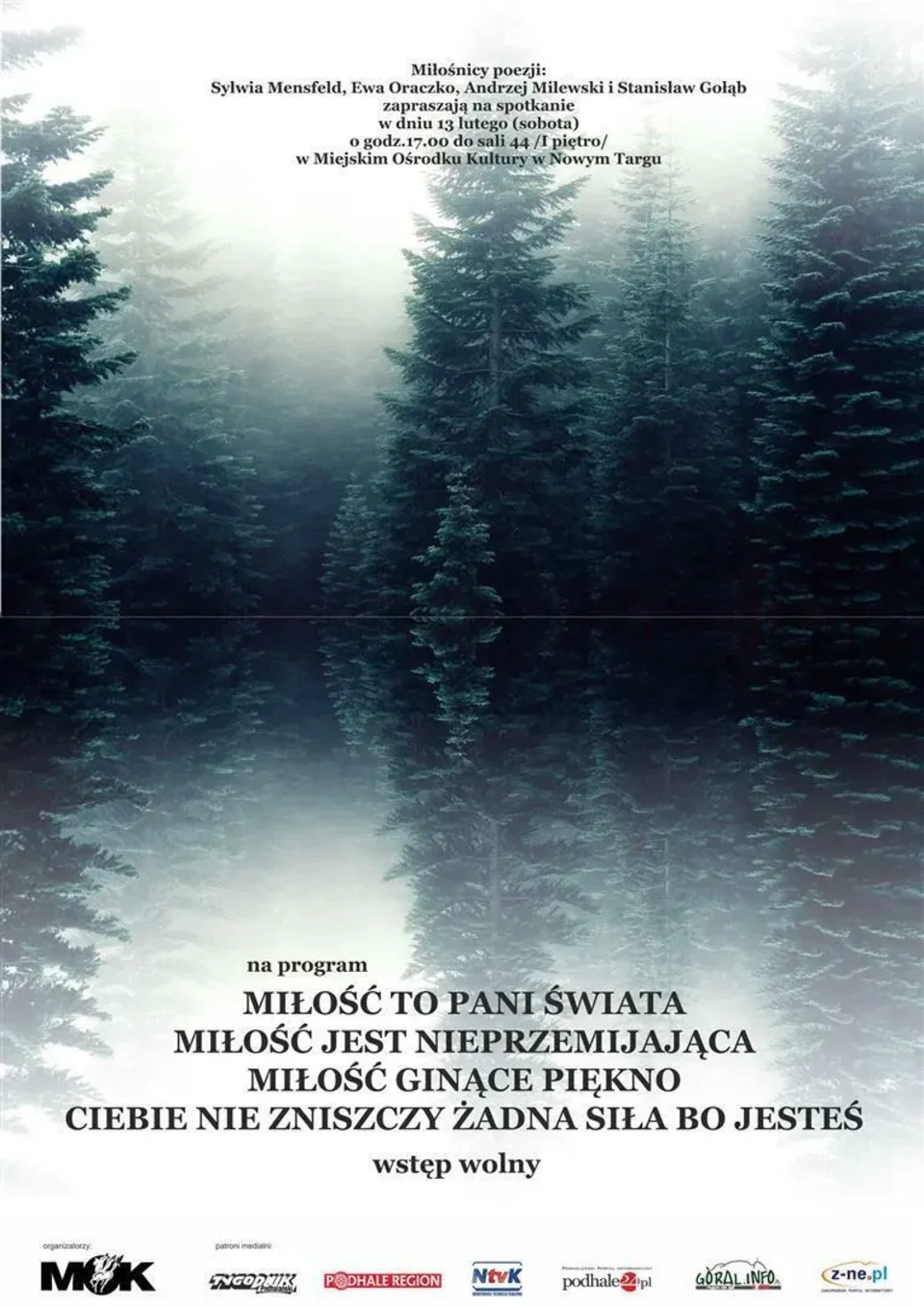 Miłośnicy poezji zapraszają na spotkanie