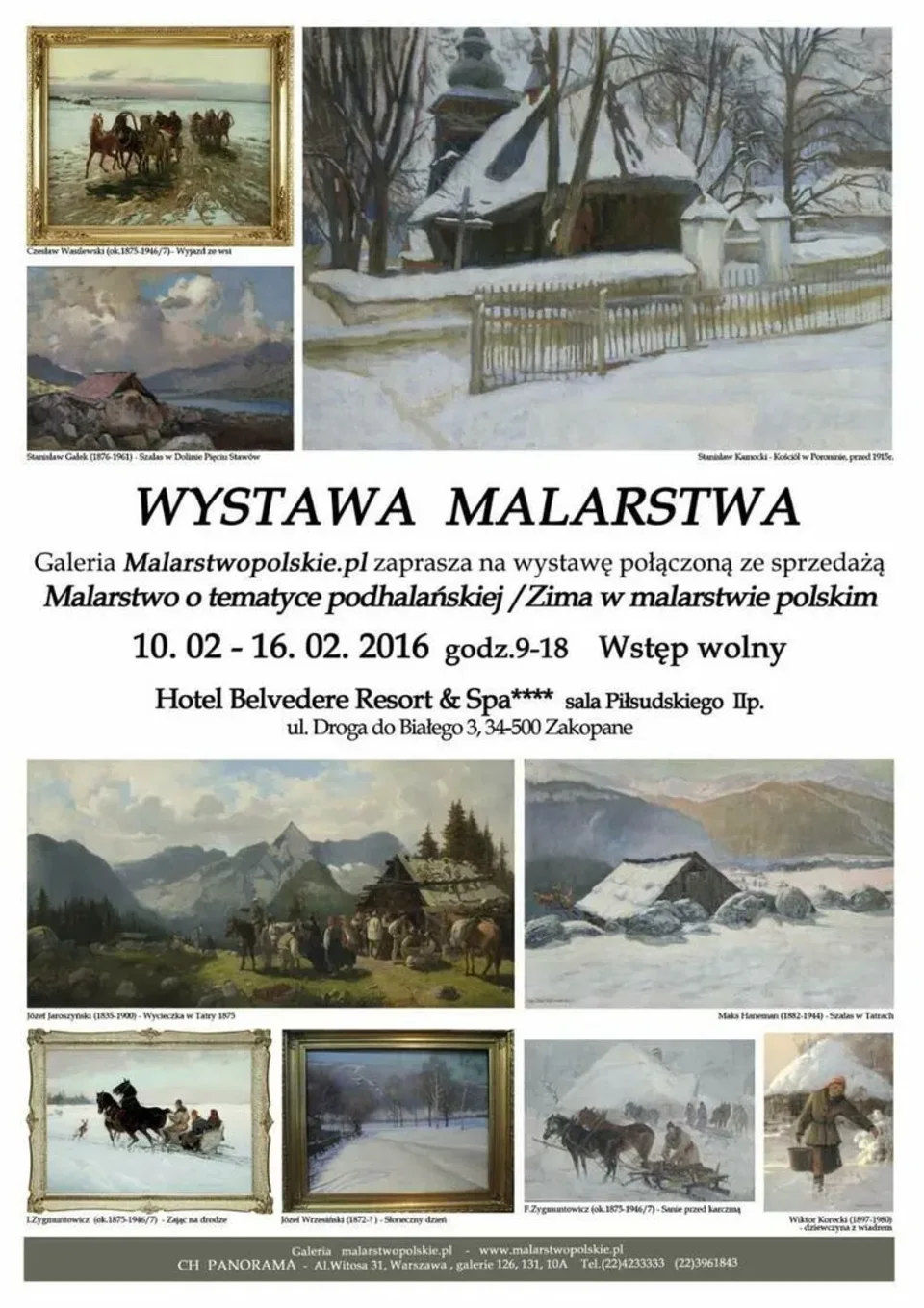 Wystawa "Malarstwo o tematyce podhalańskiej" / "Zima w malarstwie polskim"