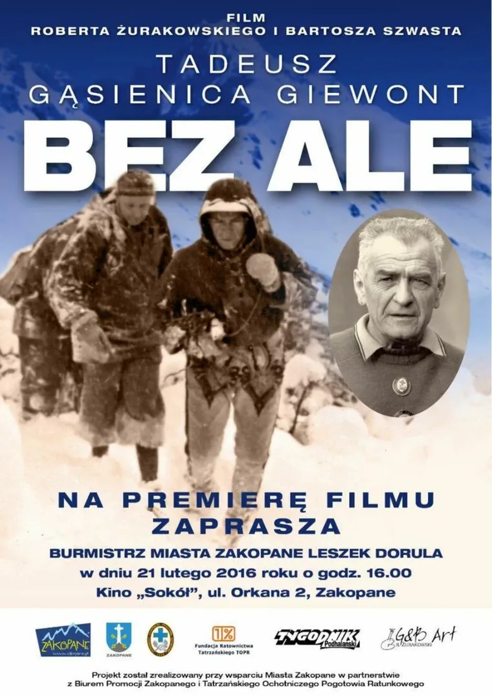 Premiera filmu "Tadeusz Gąsienica Giewont. Bez Ale"