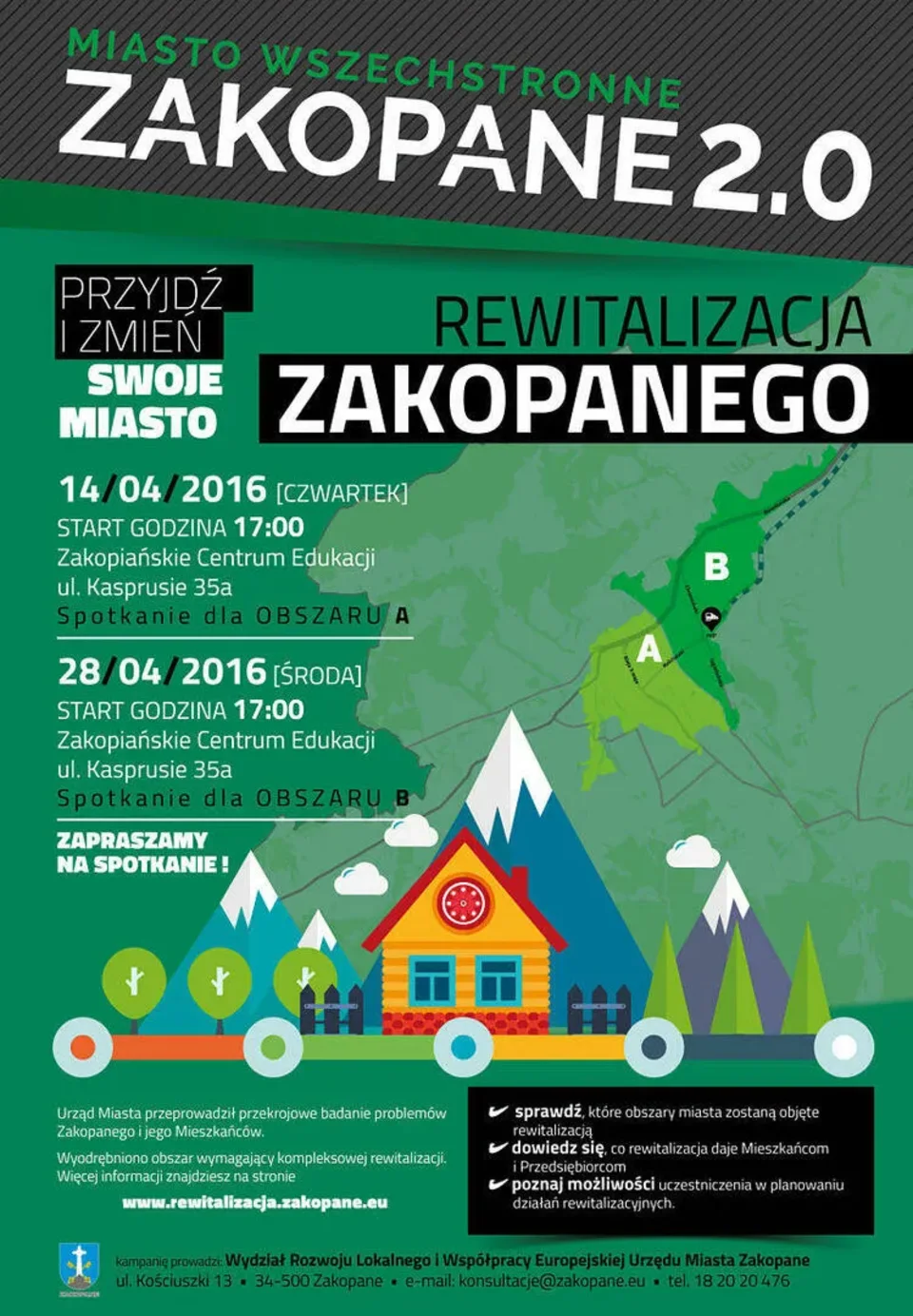 Cykl spotkań w sprawie STRATEGII oraz REWITALIZACJI ZAKOPANEGO