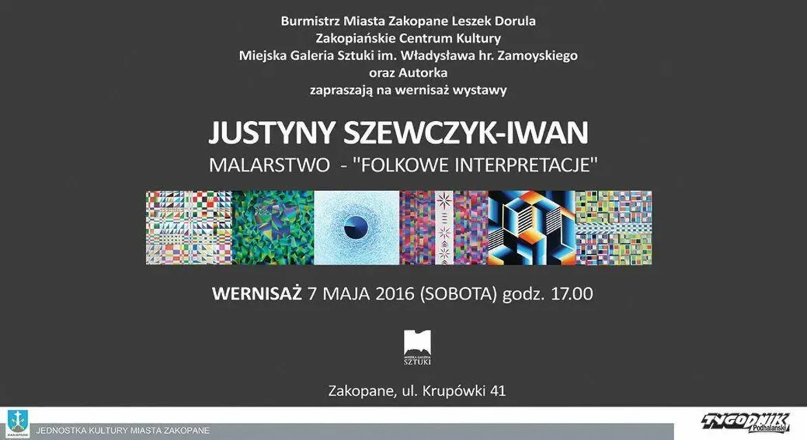 Wernisaż "Folkowe interpretacje" Justyna Szewczyk-Iwan