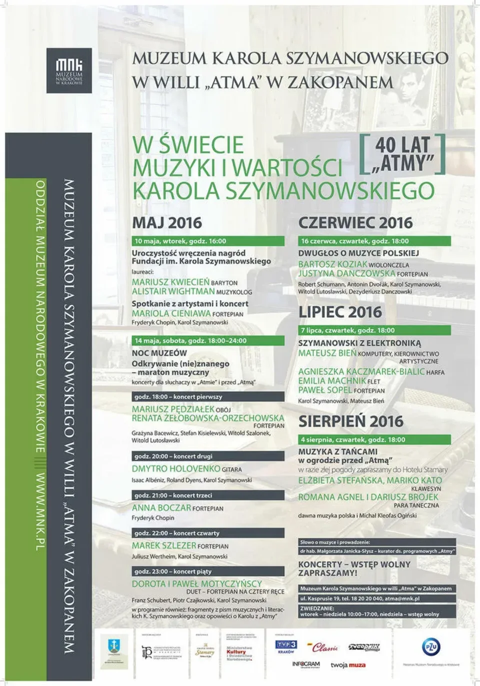 40 lat „Atmy” - W świecie muzyki i wartości Karola Szymanowskiego