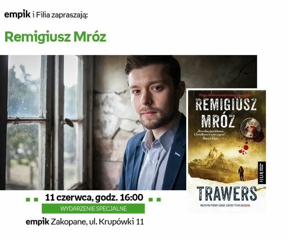 Remigiusz Mróz w Empiku na Krupówkach!