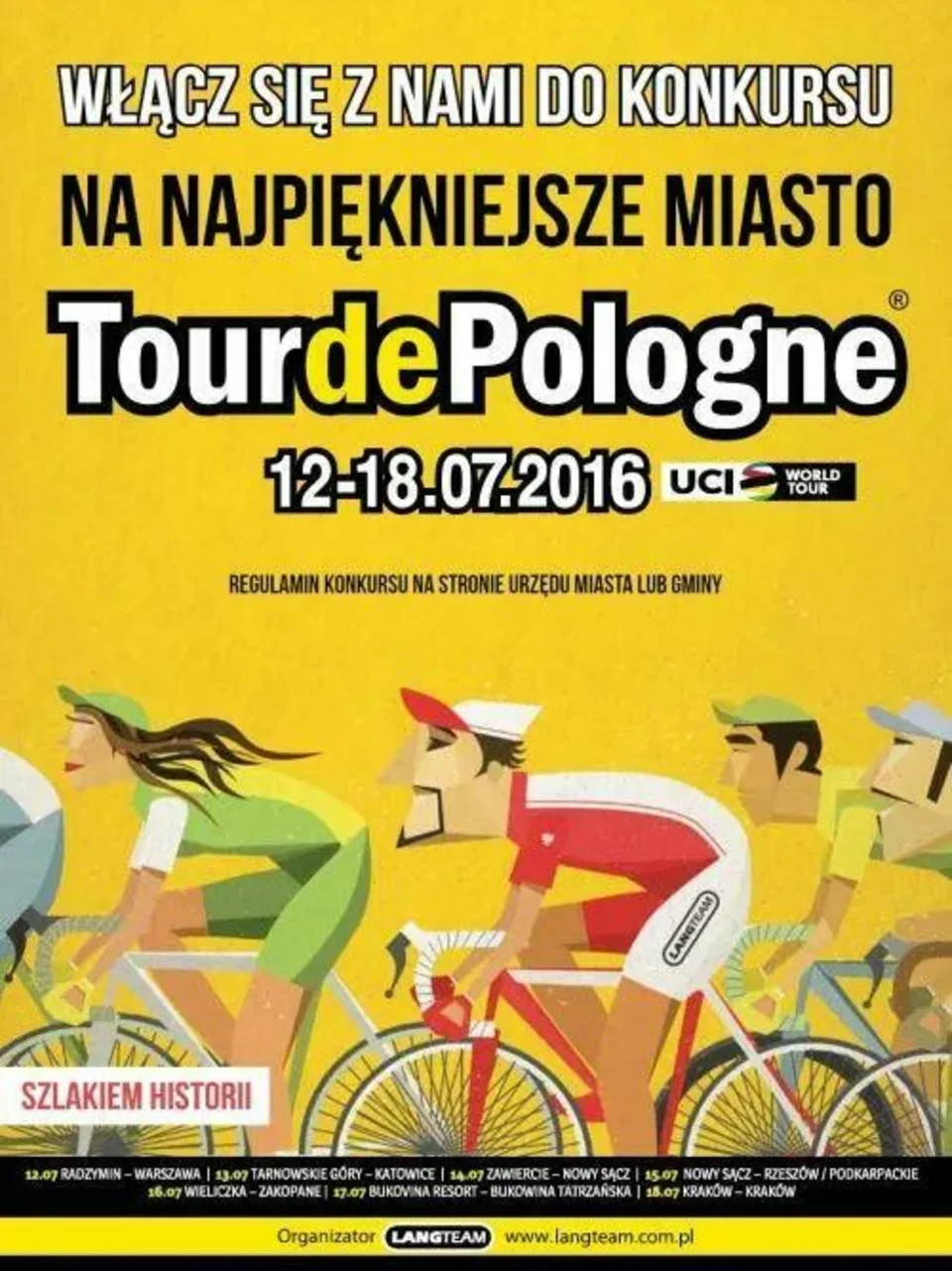 Zakopane najpiękniejszym miastem Tour de Pologne