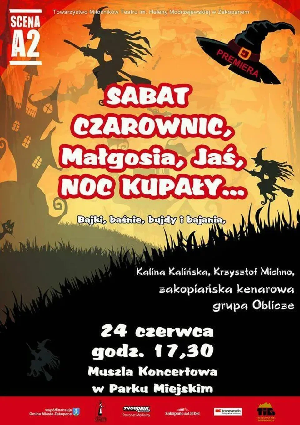 SABAT CZAROWNIC - Scena A2 zaprasza 24 czerwca 2015