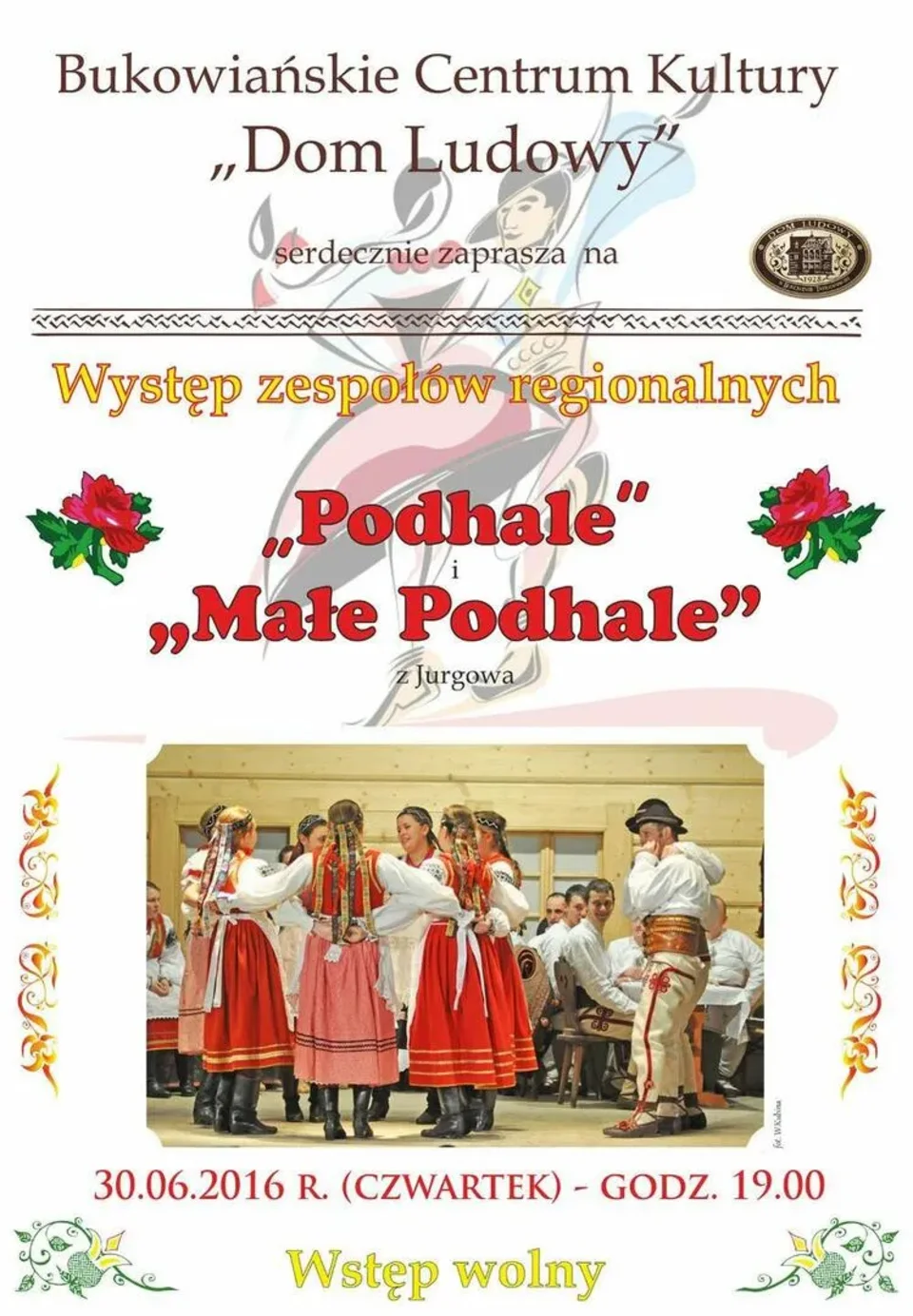 Występ zespołów regionalnych z Jurgowa