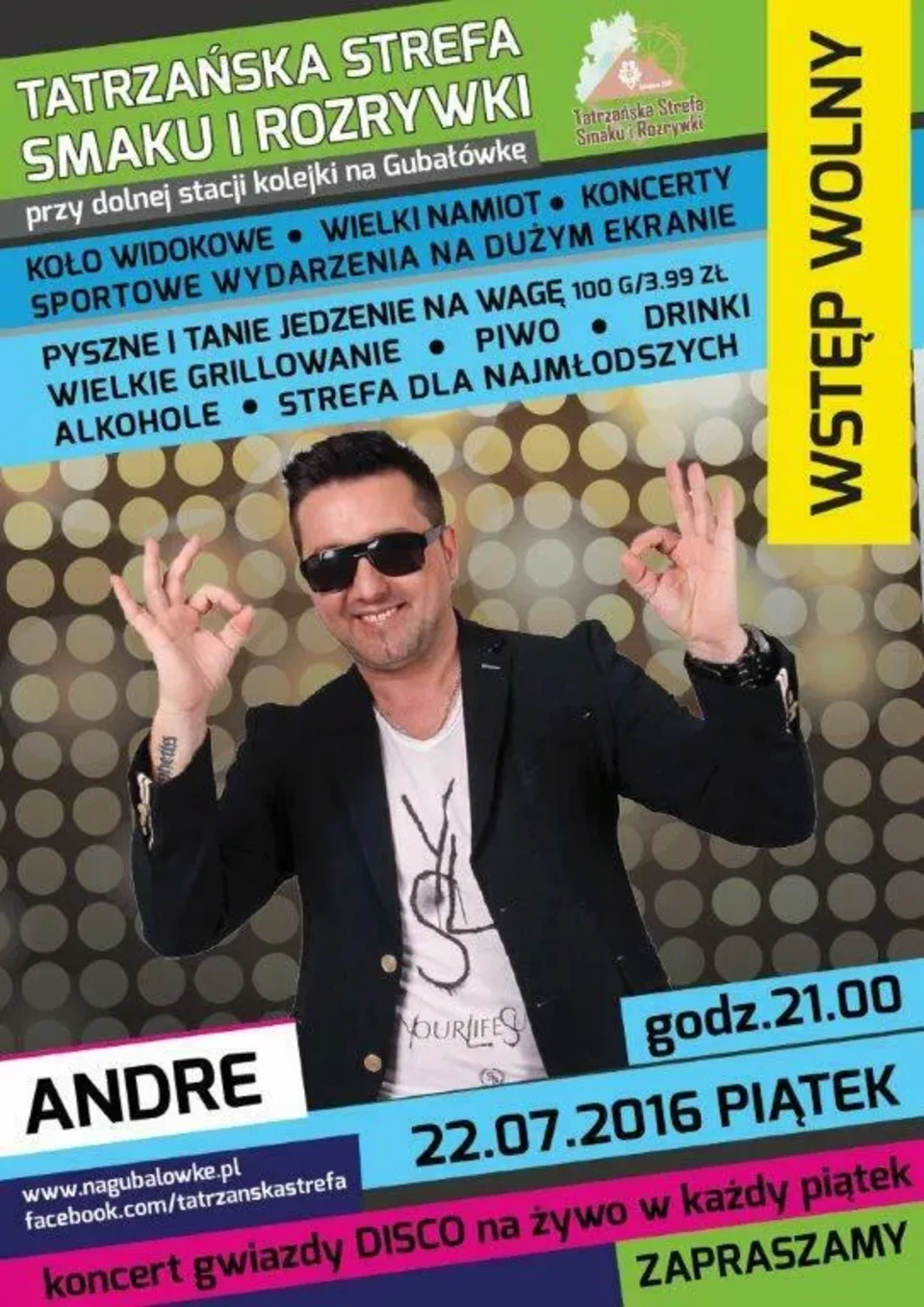 Tatrzańska Strefa Smaku i Rozrywki - koncert ANDRE