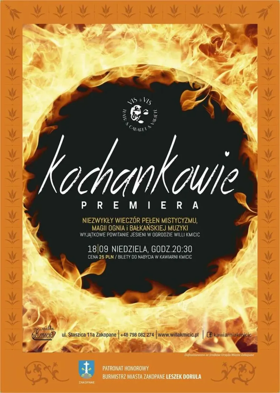 Fire show w wykonaniu Teatru Vis a Vis