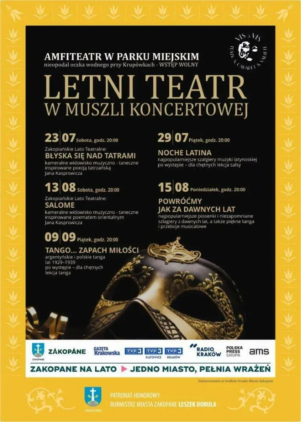 Letni teatr w muszli koncertowej