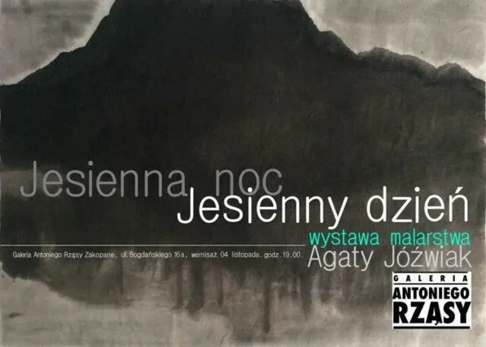 Wernisaż wystawy Agaty Jóźwiak "Jesienna noc / jesienny dzień"
