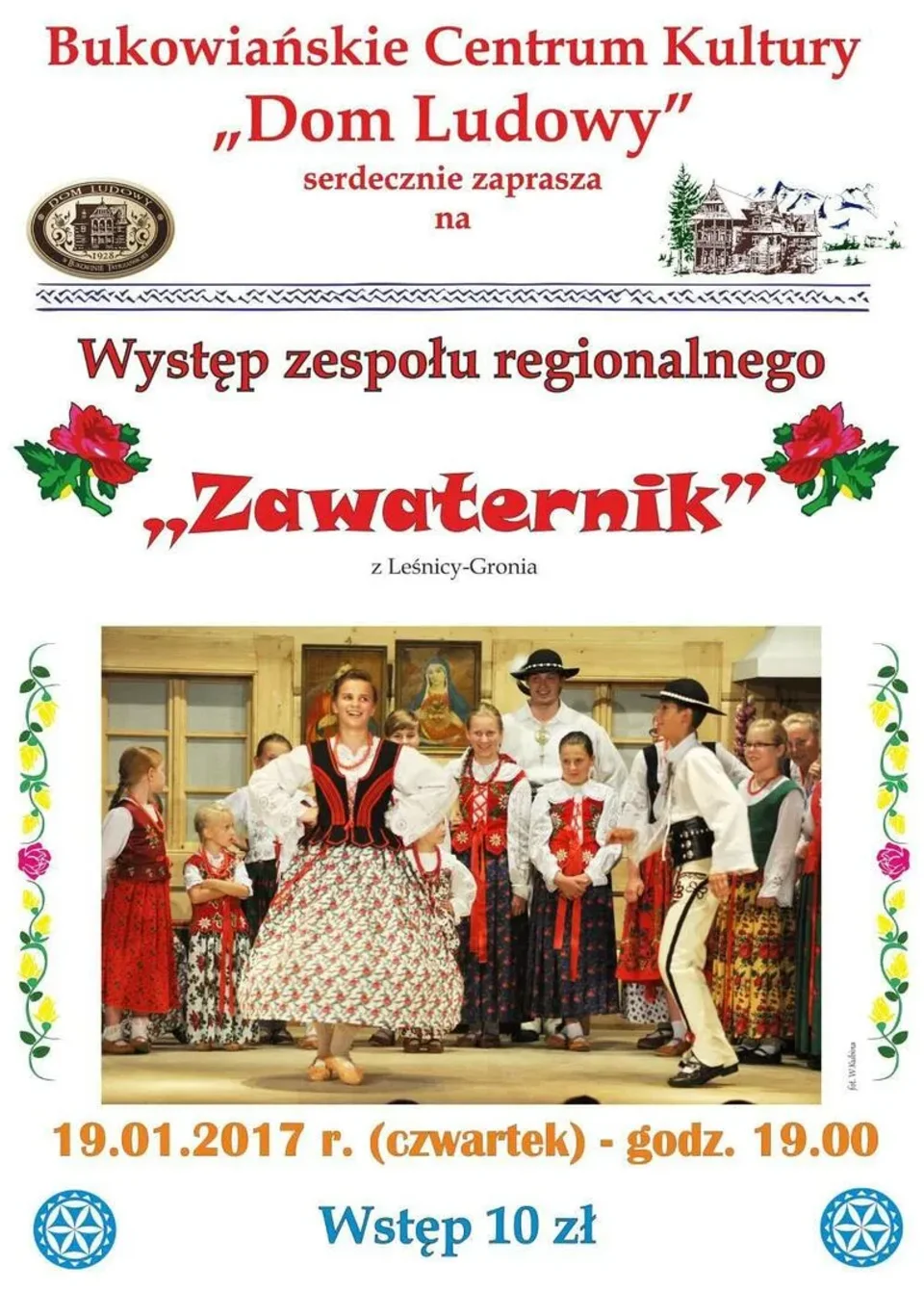 Występ zespołu regionalnego "Zawaternik"