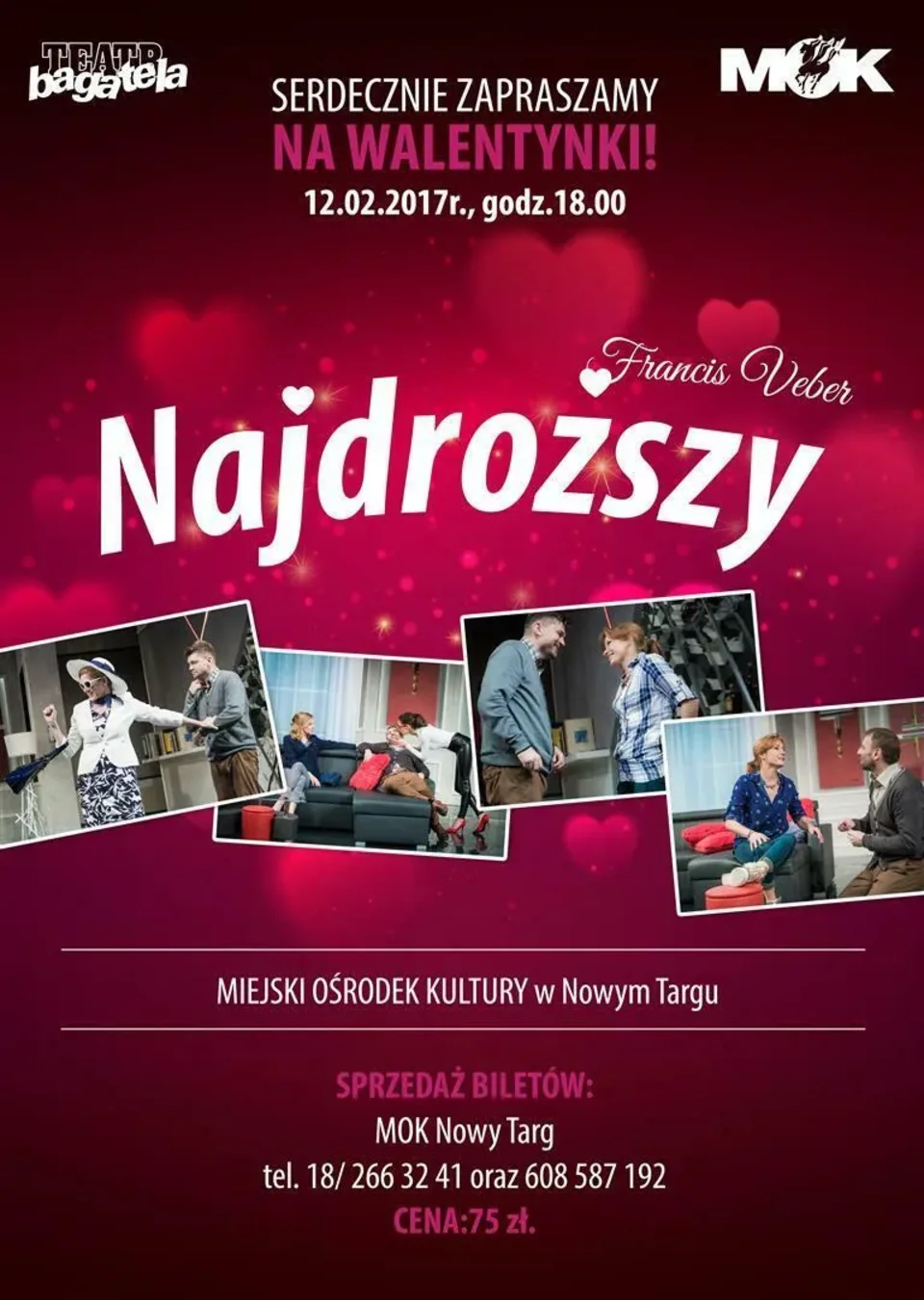 "NAJDROŻSZY" - Walentynowy spektakl komediowy Teatru Bagatela