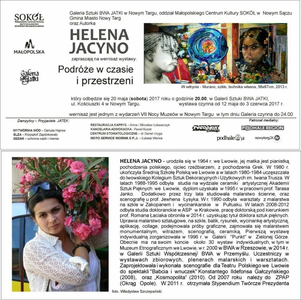 Wernisaż wystawy Heleny Jacyno "Podróże w czasie i przestrzeni"