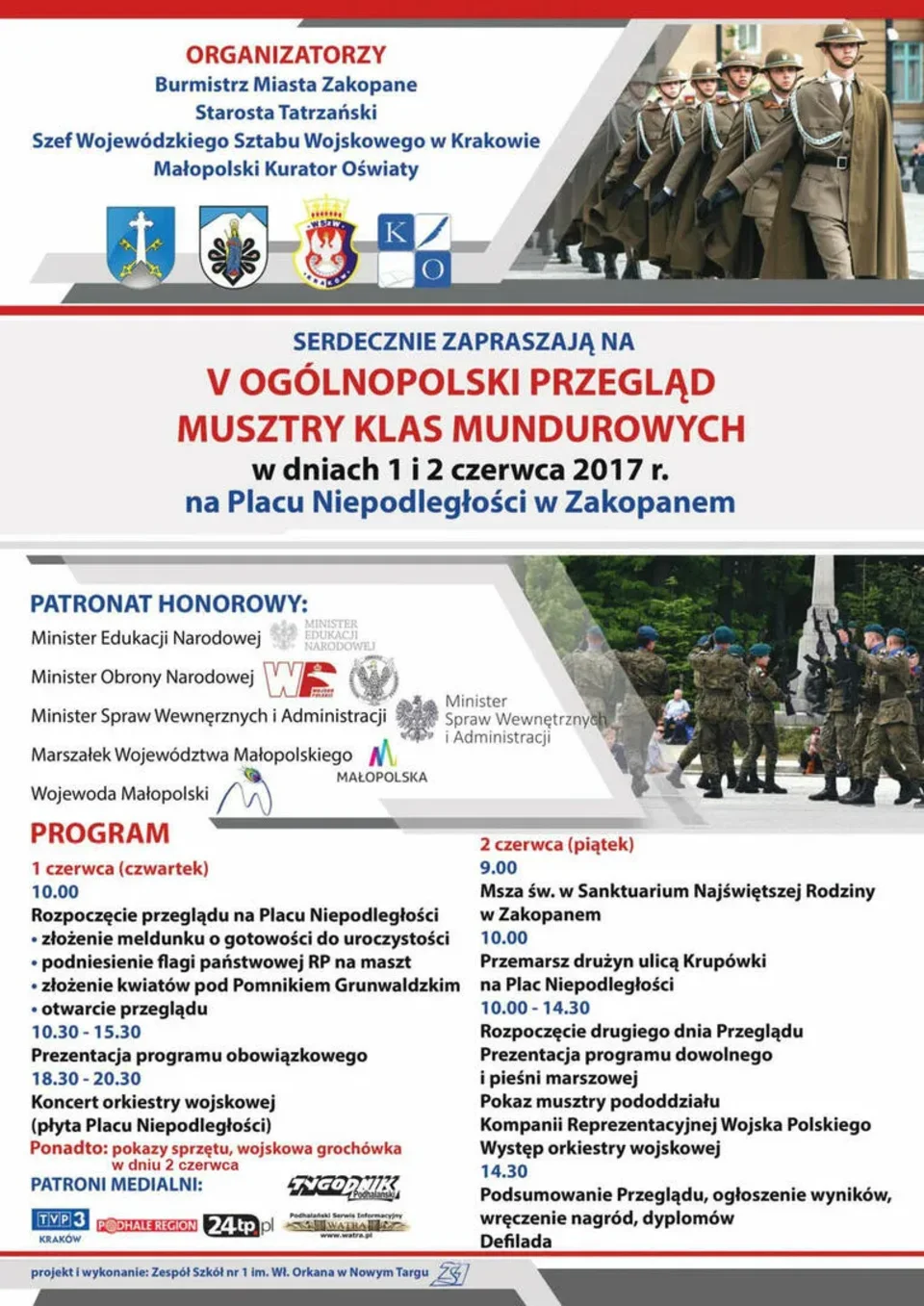 V Ogólnopolski Przegląd Musztry Klas Mundurowych w Zakopanem