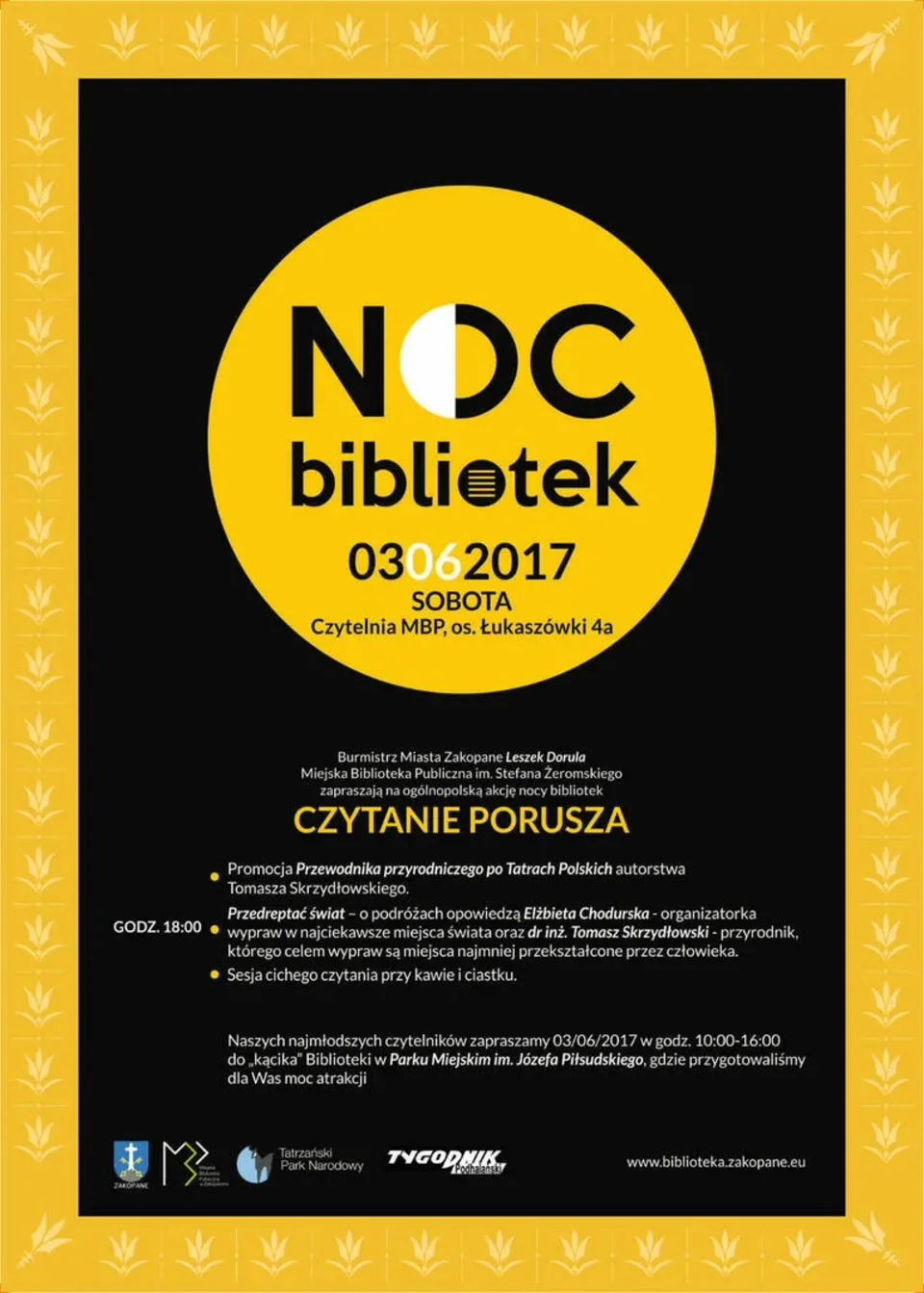 Noc Bibliotek w Zakopanem