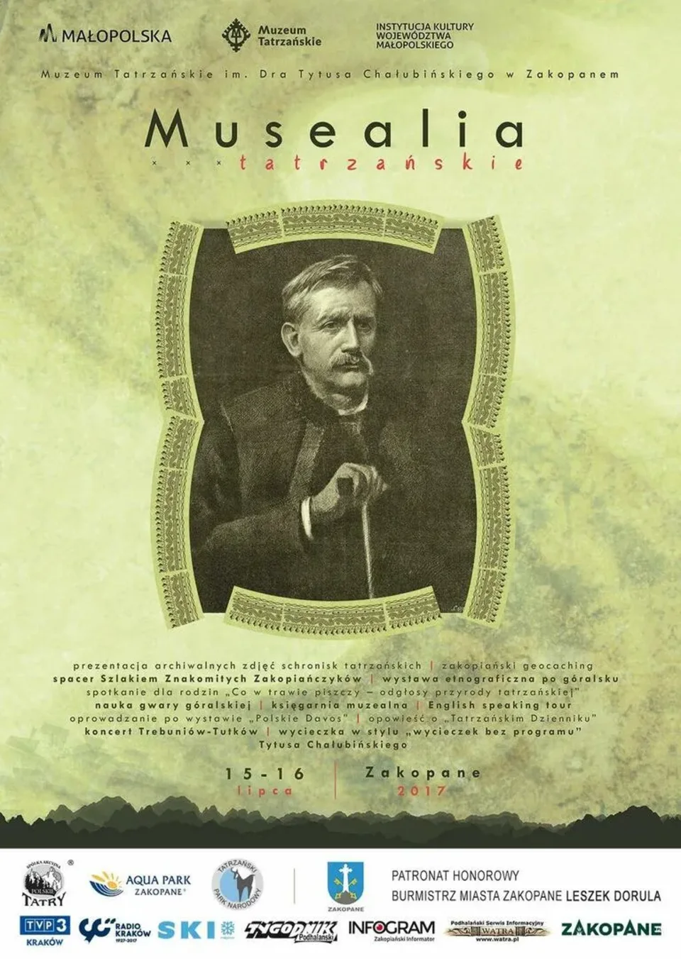 TATRZAŃSKIE MUSEALIA 15-16 lipca 2017 - ŚWIĘTO MUZEUM TATRZAŃSKIEGO
