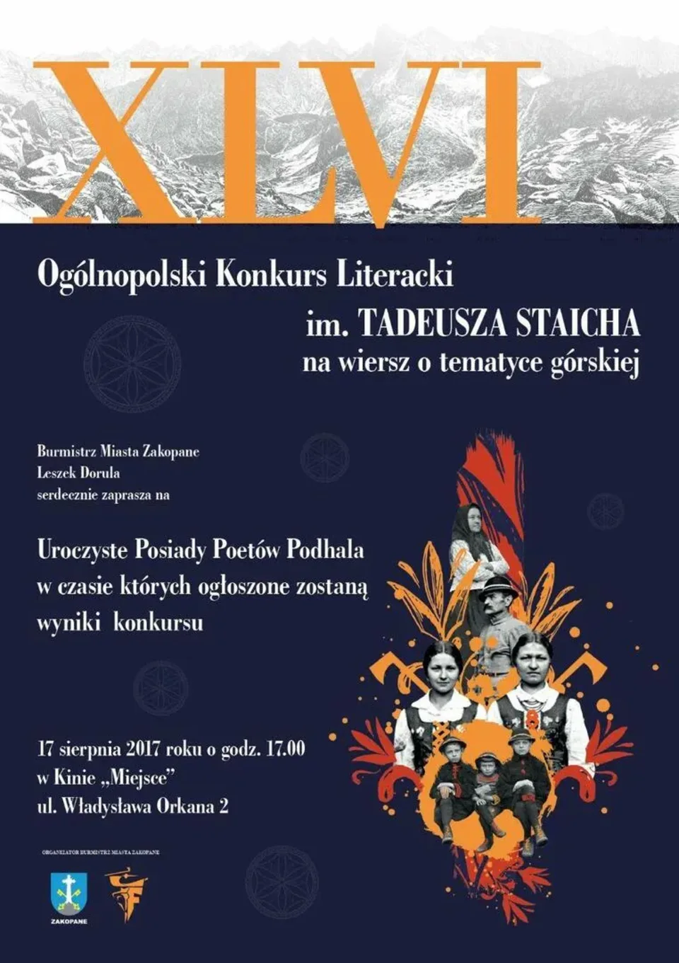 XLVI OGÓLNOPOLSKI KONKURS LITERACKI IM. TADEUSZA STAICHA NA WIERSZ O TEMATYCE GÓRSKIEJ