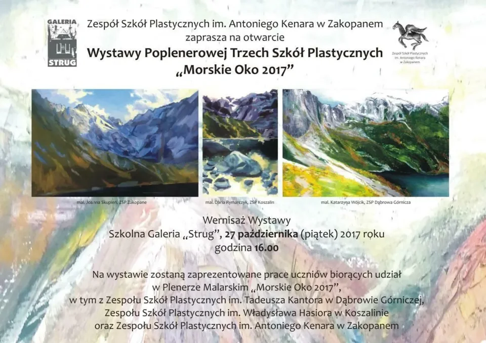 Wystawa Poplenerowa Morskie Oko 2017 - ZAPROSZENIE