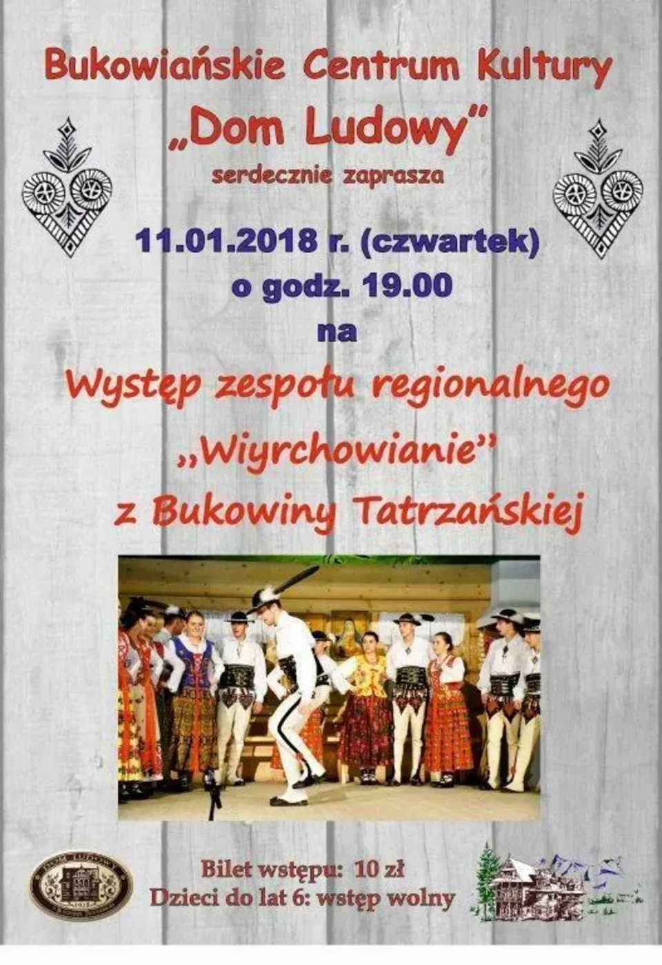Występ zespołu regionalnego „Wiyrchowianie”