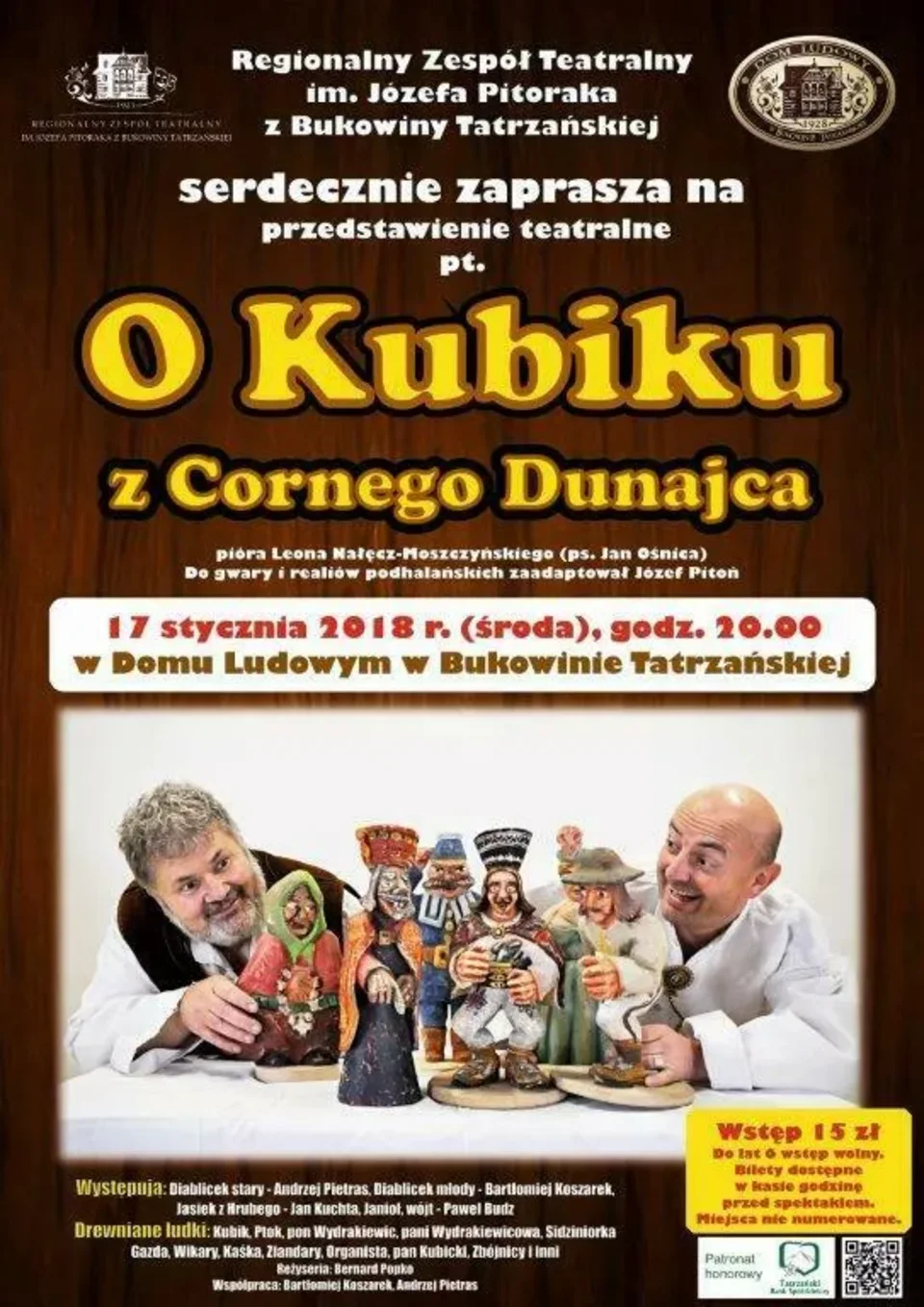 Sztuka teatralna „O Kubiku z Cornego Dunajca”