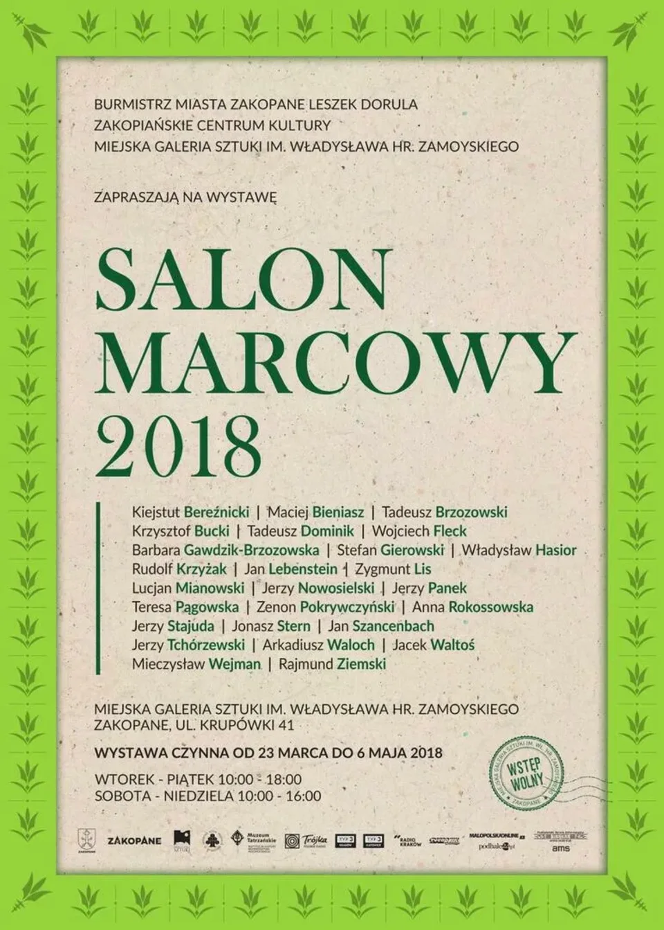 Wernisaż wystawy SALON MARCOWY 2018