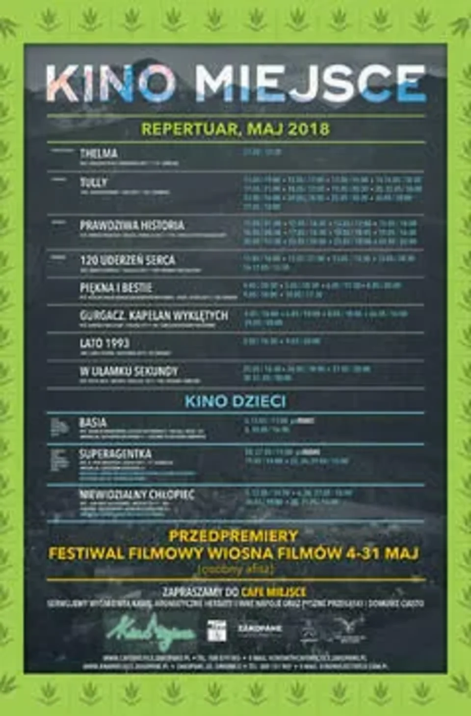 KINO MIEJSCE - Repertuar Maj