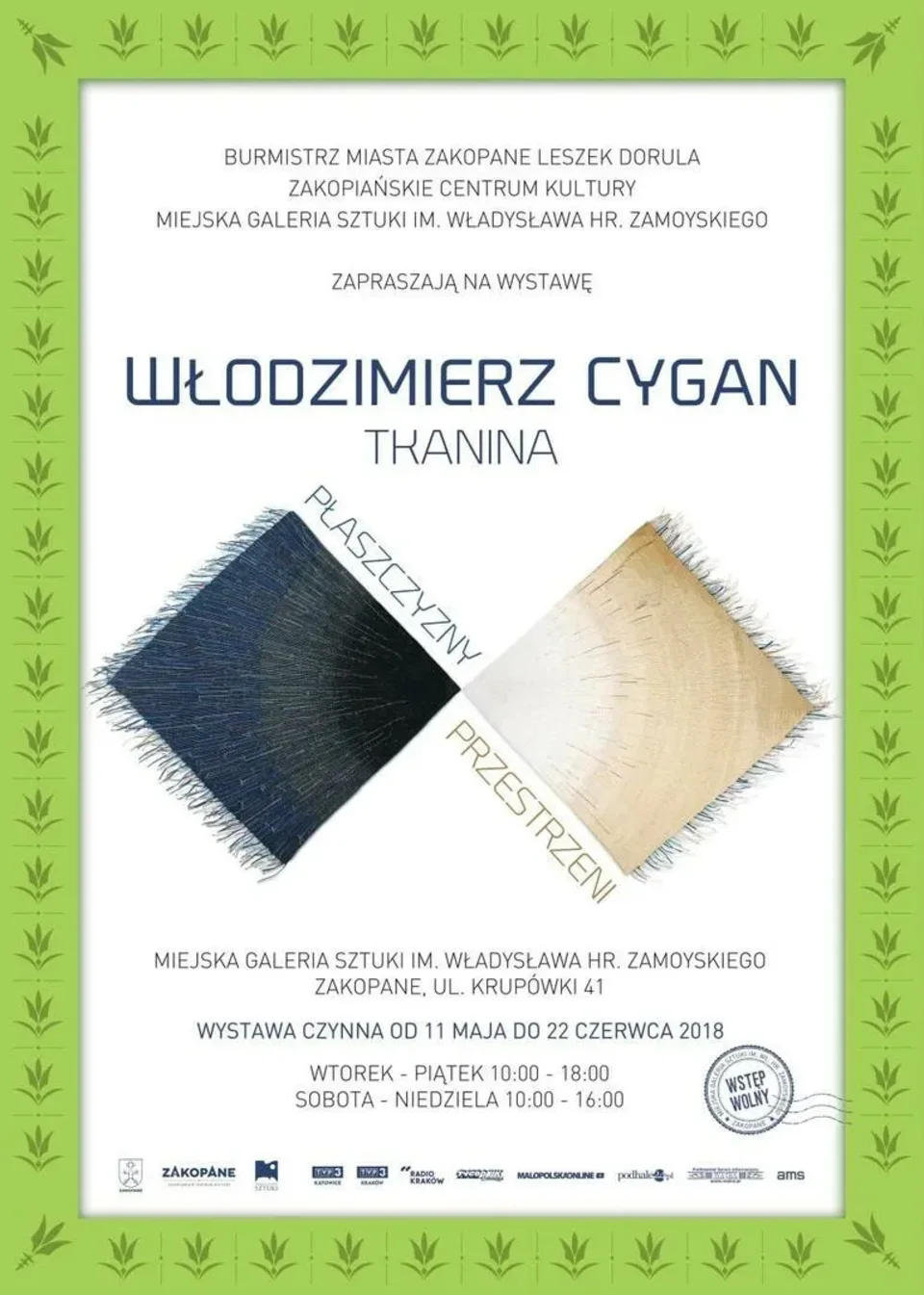 Wystawa tkanin Włodzimierza Cygana