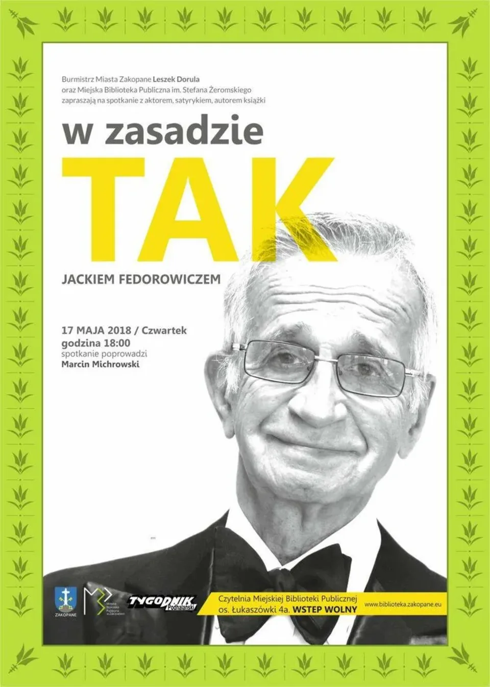 Spotkanie autorskie z Jackiem Fedorowiczem