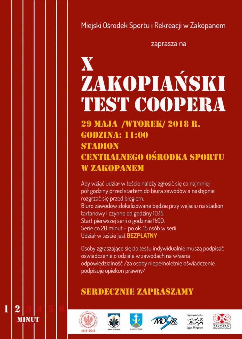 X Zakopiański Test Coopera